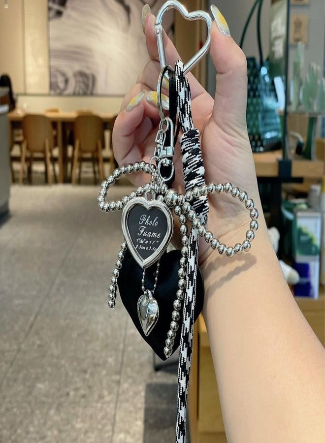 Hoheng Bow Keychain Cute Cherry Heart Keychain Bag Charms Romantic Keyring Accessories for Purse Valentines Gifts for Her - Image 5